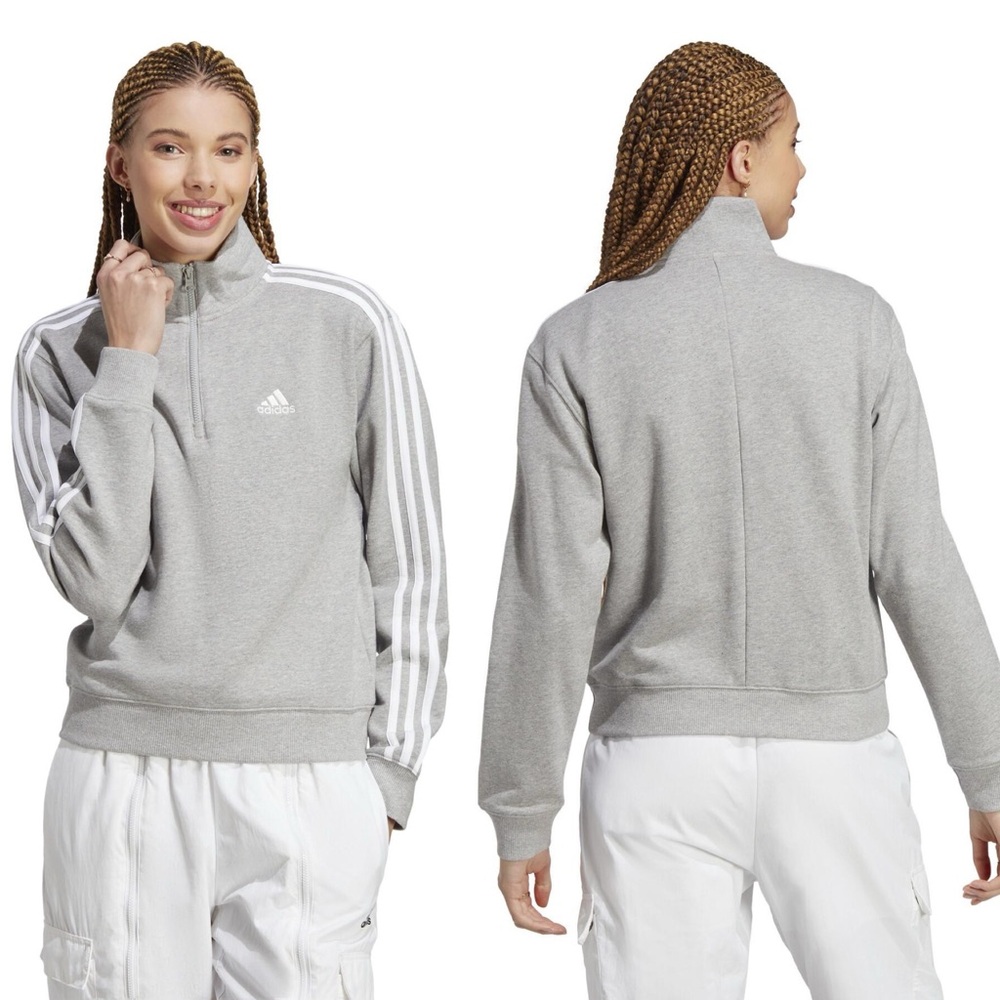 New Adidas Women's Gray Hoodie